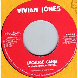 7インチ Vivian Jones / Tony Curtis Legalise Ganja / Still A Burn COUD094 Cou$ins Records