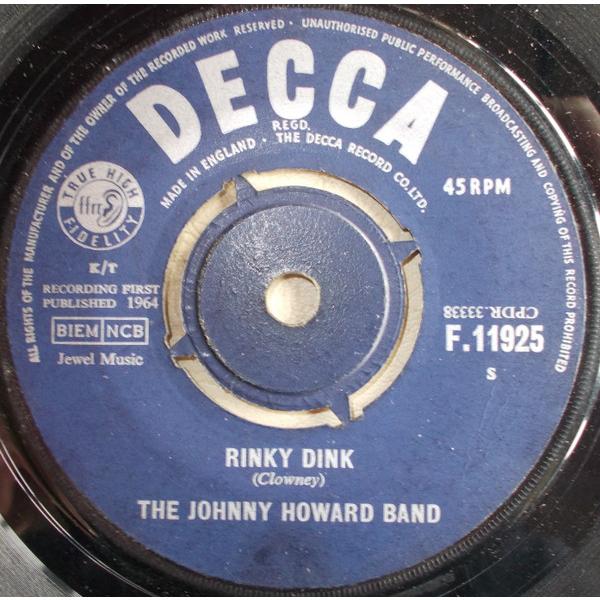 7” Johnny Howard Band Rinky Dink / Java  F11925 De...