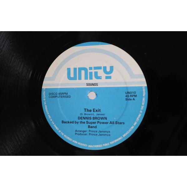 12” Dennis Brown The Exit / Version UN010 Unity So...