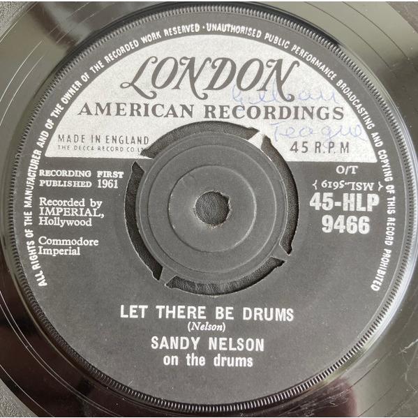 7” Sandy Nelson Let There Be Drums 45HLP9466 LONDO...