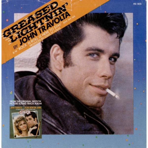 7” John Travolta / Sha Na Na Greased Lightnin / Ro...