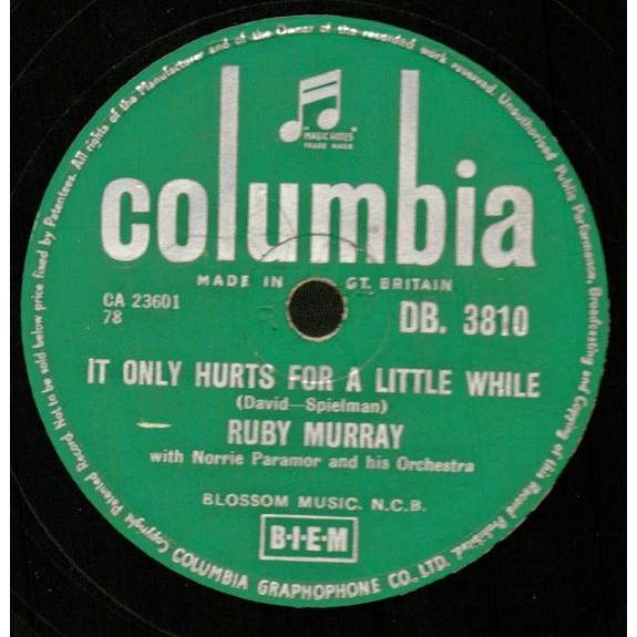 78RPM/SP Ruby Murray, Norrie Paramor &amp;  It Only Hu...