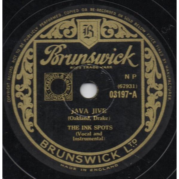 78RPM/SP Ink Spots Java Jive / Do I Worry 03197 BR...