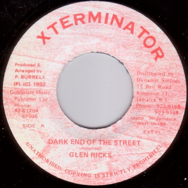 7” Glen Ricks Dark End Of The Street EXT71 Xtermin...
