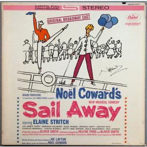 LP Noel Coward / Starring Elaine Sail Away (Original Broadway Cast) SWAO1643 CAPITOL /00400