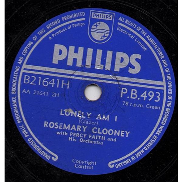78RPM/SP Rosemary Clooney, Buddy Cole Q Lonely Am ...