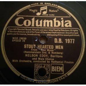 78RPM/SP Nelson Eddy New Moon - Stout Hearted Men / Wanting You DB1977 COLUMBIA /00500