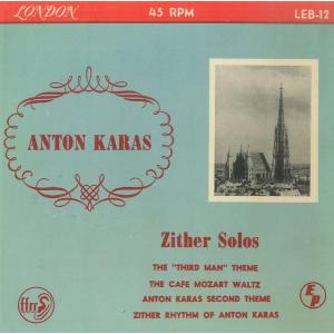 7” Anton Karas Zither Solos LEB12 LONDON /00080