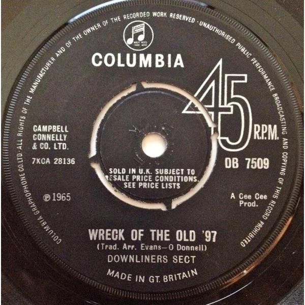 7” Downliners Sect Wreck Of The Old 97 DB7509 Colu...