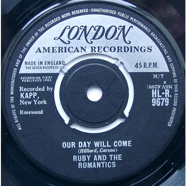 7” Ruby &amp; The Romantics Our Day Will Come / Moonli...
