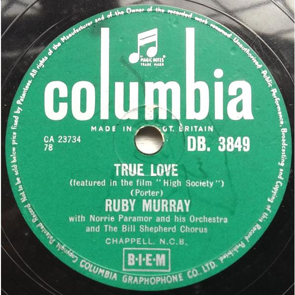 78RPM/SP Ruby Murray, Norrie Paramor &amp;  True Love ...
