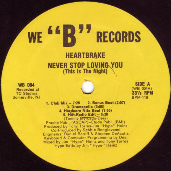 LP Heartbrake Never Stop Loving You (This Is The N...