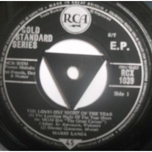 7” Mario Lanza The Loveliest Night Of The Year RCX1039 RCA /00080