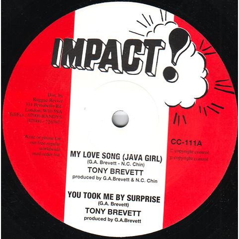 10” Tony Brevett / The Soul Syndic My Love Song (J...