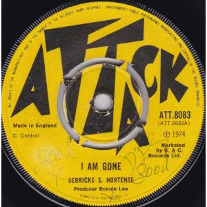 7” Derrick &amp; Hortense I Am Gone ATT8083 Attack /00...