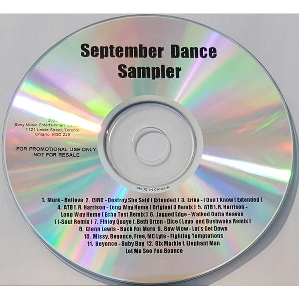 CD Various September Dance Sampler 2003 (CD-R) NON...