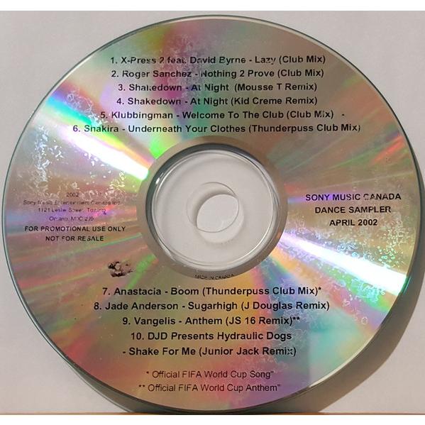 CD Various Sony Music Canada Dance Sampler April 2...