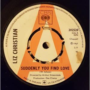 7” Liz Christian Suddenly you find love 202520 CBS /00080