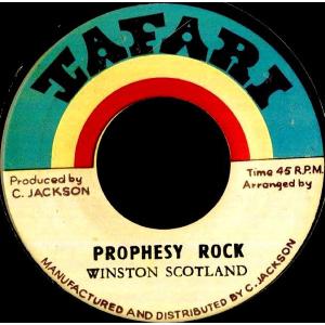 7”インチレコード Winston Scotland / Tafari All- Prophesy Rock / Dub It Up NONE Tafari /00080
