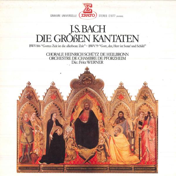 LP フリッツ・ヴェルナー, ハインリ Jsバッハ　教会カンタータ選集 12 E1077 ERATO...