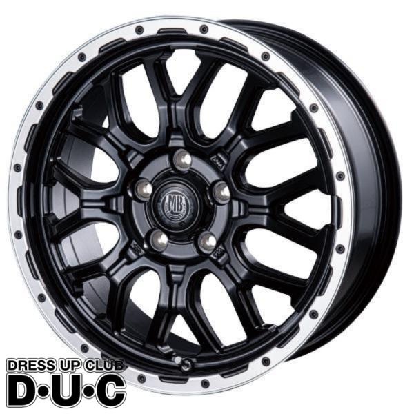 16インチホイール4本セット MUD BAHN XR-800M MBK/RP Mブラック/リムP 1...