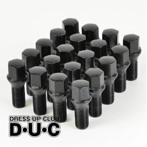 ブラックボルト　１２R　１４ｘ１．５ 　首下３５ｍｍ　２０本 日本製 4穴用 ロックボルトセット 60°テーパー座 17HEX M12xP1