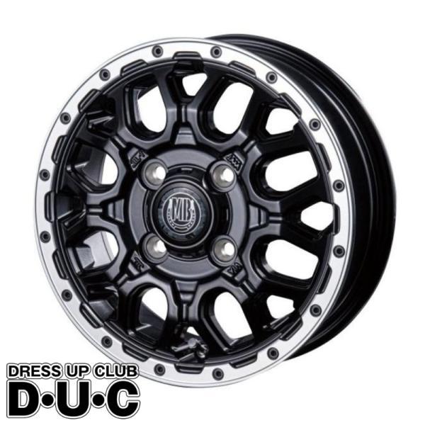 法人限定 15インチ軽自動車用 MUD BAHN XR-800M MBK/RP Mブラック/リムP ...