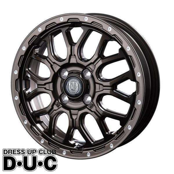 12インチアルミホイール 4本セット MUD BAHN XR-800M GBR/PP 12-4.0 ...