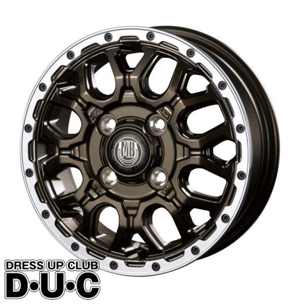 法人限定 15インチ軽自動車用 MUD BAHN XR-800M GBR/RP Gブロンズ/リムP ...