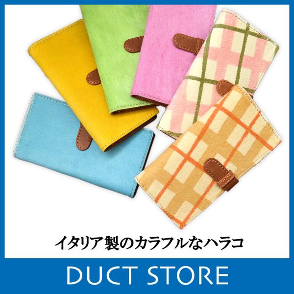 長財布 レディース 本革 メンズ 牛革ハラコ（ビビッド） イタリア ブランド おしゃれ レザー DU...