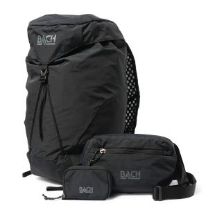 BACH バッハ ITSY BITSY FAMILY BACKPACK, WALLET and POUCH_3pcs バックパック・ウォレット・ポーチ セット ALL BLACK SET｜due-online