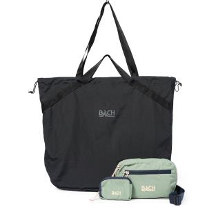 BACH バッハ ITSY BITSY FAMILY 25L TOTE SET, WALLET and POUCH_3pcs トートバッグ・ウォレット・ポーチ セット BLACK×MID NIGHT BLUE/SAGE GREEN SET｜due-online