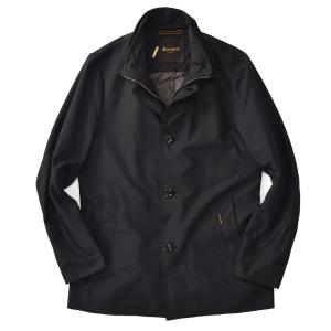 MOORER ムーレー BERNINI-KM ベルニーニ ポリエステル ハーフコート BLACK｜due-online