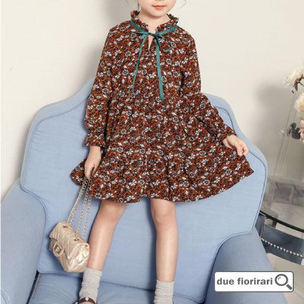 子供服 韓国子供服 春 安い ワンピース チュニック 卒園 卒業 長袖 ワンピース チュニック 花柄...