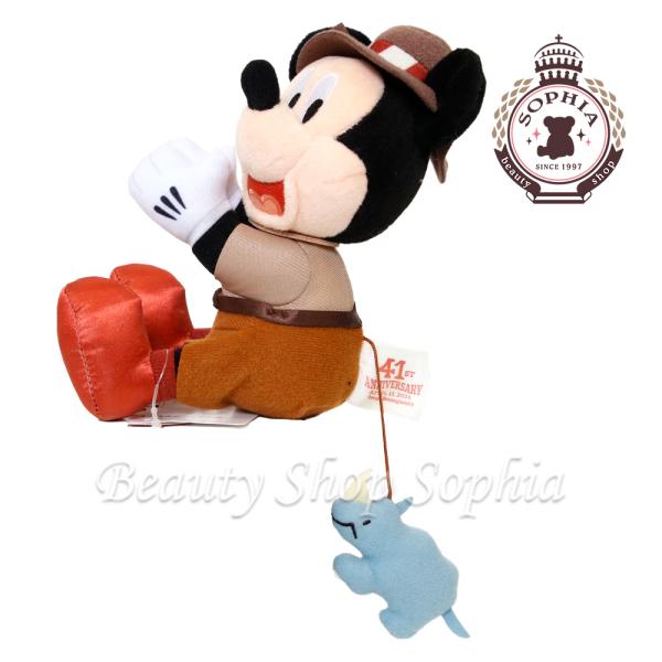 ミッキーマウス ぬいぐるみクリップ 41周年 ジャングルクルーズ アドベンチャーランド ディズニー ...