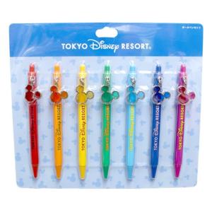 ミッキーマウス ボールペンセット（7本セット）ミッキーシェイプ【東京ディズニーリゾート限定】