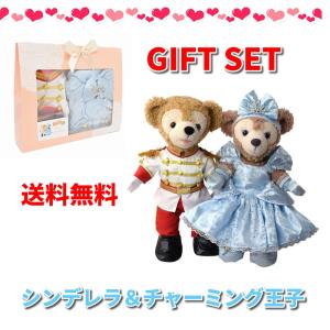 ギフトBOXセット ダッフィー＆シェリー コスチューム シンデレラ＆チャーミング王子 手提袋付 送料無料｜duffy-alice