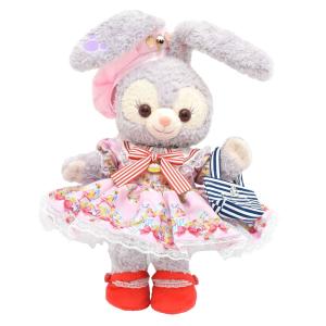 ぬいぐるみ靴 8cm ステラルーS用 ストラップパンプス サテン生地 黒