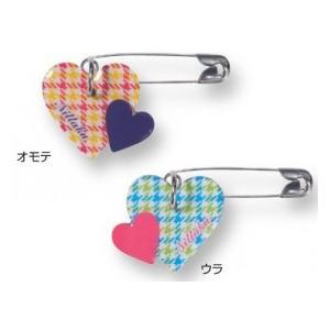 ニッタク(Nittaku)　卓球　その他　アクセサリ　ゼッケンピン ハート　ZEKKEN PINS HEART　NL-9177｜dugoutshop