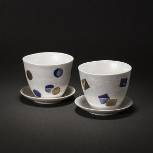 Cup & Saucer  12 circle dots or 12 square dots｜duke-japan
