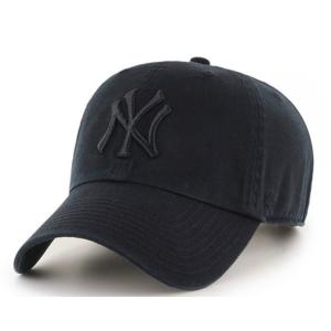 '47'Brand NY Yankees ニューヨーク ヤンキース '47 CLEAN UP ブラック BLACK/BLACK｜dukesstore