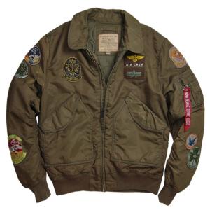 ALPHA INDUSTRIES アルファ インダストリーズ CWU PILOT-X ジャケット SAGE/BROWN｜dukesstore