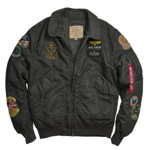 ALPHA INDUSTRIES アルファ インダストリーズ CWU PILOT-X ジャケット SAGE/BLACK｜dukesstore