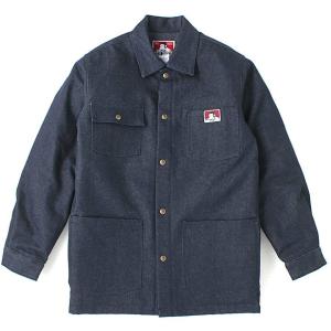 SALE！BEN DAVIS ベンデイビス オリジナル デニム カバーオール ブランケットインナー スナップボタン INDIGO