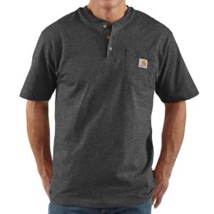 カーハート carhartt HENLY POCKET ヘンリーネック ポケット Tシャツ CARBON HEATHER｜dukesstore