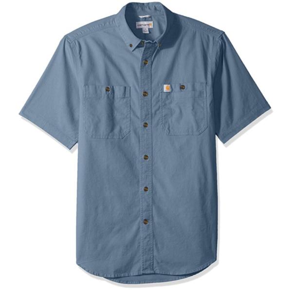 カーハート carhartt  ラギッド リグビー ワークシャツ 半袖 STEEL BLUE