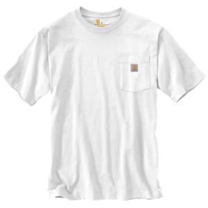 送料無料！カーハート carhartt  ヘビーウェイト ポケットTシャツ K87 WHITE｜dukesstore