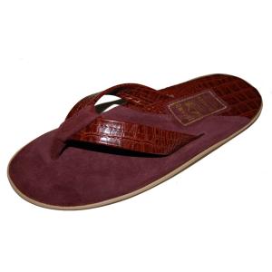 ISLAND SLIPPER アイランドスリッパ PT205 スネーク スウェード バーガンディ｜dukesstore