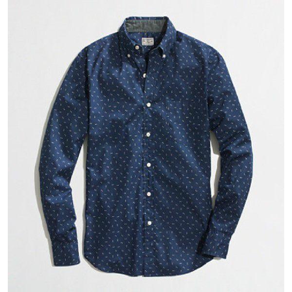 ジェイクルー J.CREW PRINTED WASH シャツ