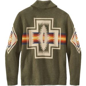 PENDLETON ペンドルトン コットン ハーディング ショールカラー カーディガン GREEN｜dukesstore